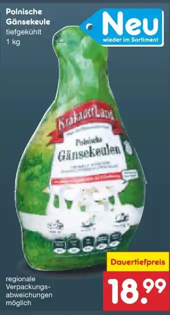 Netto Marken-Discount Krakauer Land Polnische Gänsekeulen Angebot