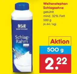 Netto Marken-Discount Weihenstephan Schlagrahm Angebot