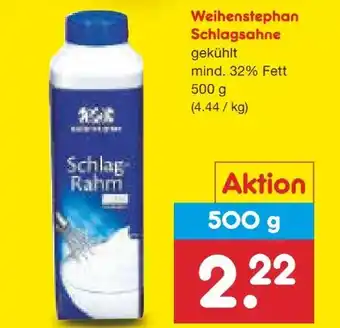 Netto Marken-Discount Weihenstephan Schlagrahm Angebot