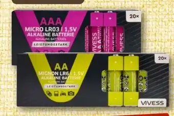 nahkauf Vivess Batterien Mignon AA Angebot