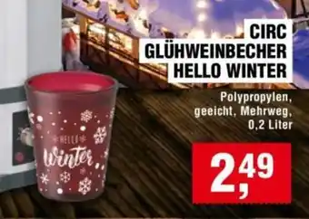 Handelshof CIRC GLÜHWEINBECHER HELLO WINTER Angebot