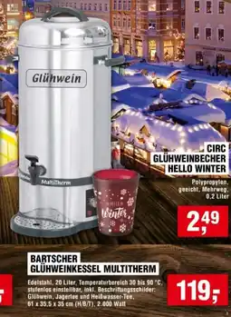 Handelshof BARTSCHER GLÜHWEINKESSEL MULTITHERM Angebot