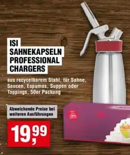 Handelshof ISI SAHNEKAPSELN PROFESSIONAL CHARGERS Angebot