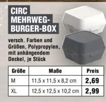 Handelshof CIRC MEHRWEG- BURGER-BOX Angebot