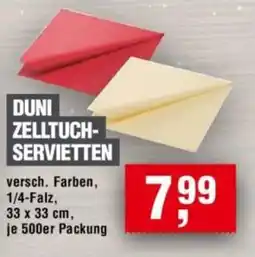 Handelshof DUNI ZELLTUCH- SERVIETTEN Angebot
