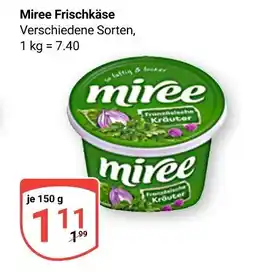 Globus Miree frischkäse Angebot