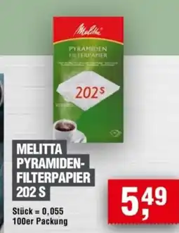 Handelshof MELITTA PYRAMIDEN- FILTERPAPIER 202 S Angebot