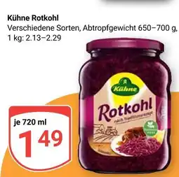 Globus Kühne rotkohl Angebot
