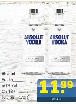 Getränke Arena Absolut vodka Angebot