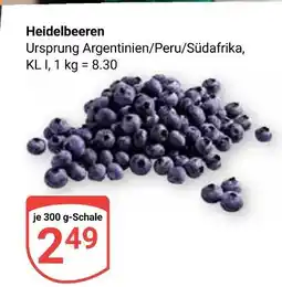 Globus Heidelbeeren Angebot