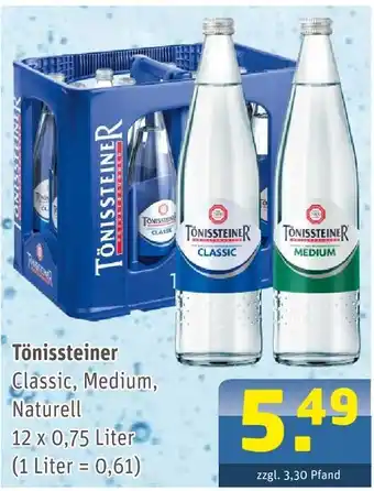 Getränke Arena Tönissteiner classic Angebot