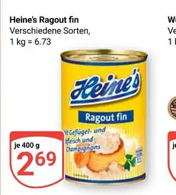 Globus Heine's ragout fin Angebot