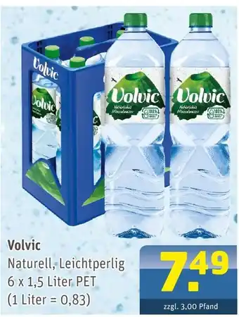 Getränke Arena Volvic naturell, leichtperlig Angebot