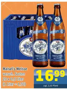 Getränke Arena Maisel's weisse Angebot