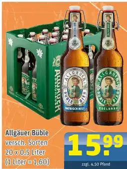 Getränke Arena Allgäuer büble Angebot
