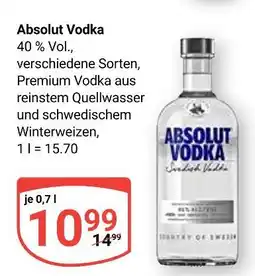 Globus Absolut vodka absolut vodka Angebot