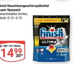 Globus Finish maschinengeschirrspülmittel super sparpack Angebot