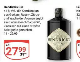 Globus Hendrick's gin Angebot