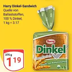 Globus Harry dinkel-sandwich Angebot