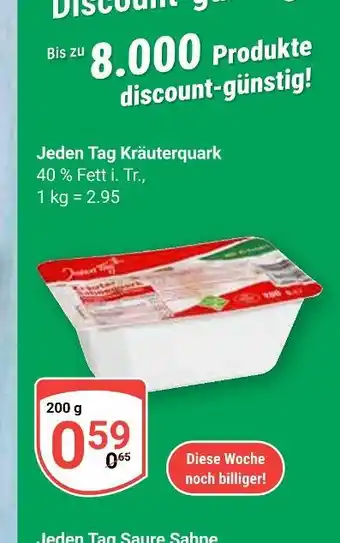 Globus Jeden tag kräuterquark Angebot