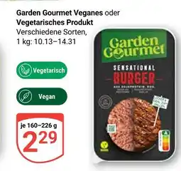 Globus Garden gourmet veganes Angebot
