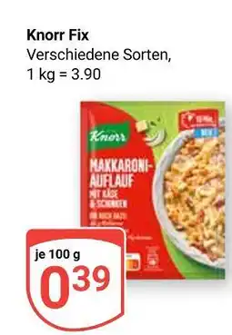 Globus Knorr knorr fix makkaroni-auflauf Angebot