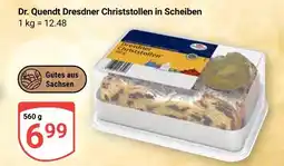 Globus Dr. quendt dresdner christstollen in scheiben Angebot