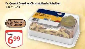 Globus Dr. quendt dresdner christstollen in scheiben Angebot