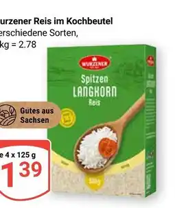Globus Wurzener spitzen langkorn reis Angebot