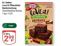 Globus Dr. oetker love it! pflanzliche backmischung Angebot
