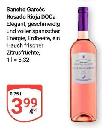 Globus Sancho garcés rosado rioja doca Angebot