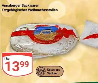 Globus Annaberger backwaren erzgebirgischer weihnachtsstollen Angebot
