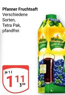 Globus Pfanner fruchtsaft Angebot