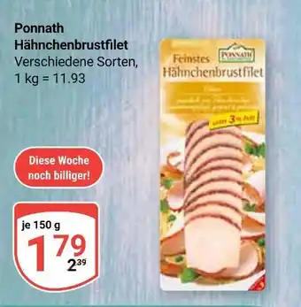 Globus Ponnath hähnchenbrustfilet Angebot