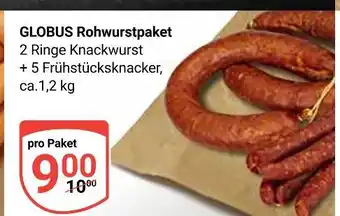 Globus Globus rohwurstpaket 2 ringe knackwurst Angebot