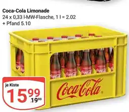 Globus Coca-cola limonade Angebot