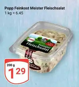 Globus Popp feinkost meister fleischsalat Angebot