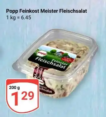 Globus Popp feinkost meister fleischsalat Angebot