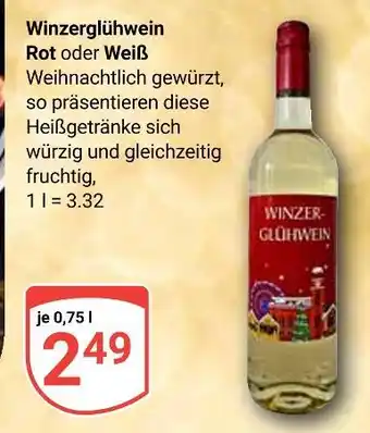 Globus Winzerglühwein rot Angebot