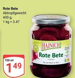 Globus Hainich rote bete Angebot
