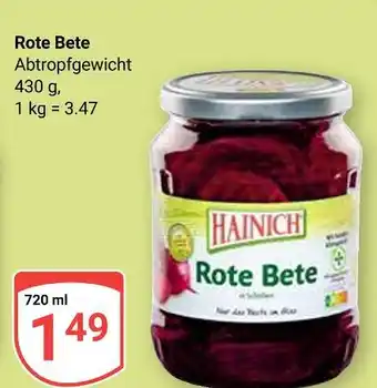 Globus Hainich rote bete Angebot