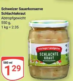 Globus Thüringer landgarten schlachtekraut Angebot