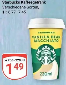 Globus Starbucks kaffeegetränk Angebot