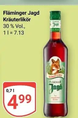 Globus Fläminger jagd kräuterlikör Angebot