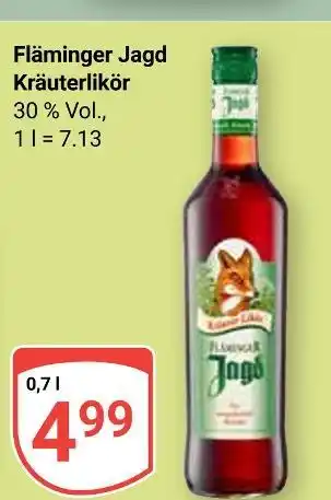 Globus Fläminger jagd kräuterlikör Angebot