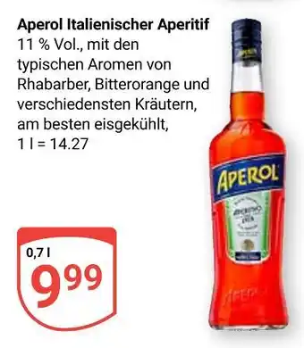 Globus Aperol italienischer aperitif Angebot