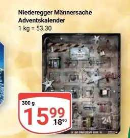 Globus Niederegger männersache adventskalender Angebot