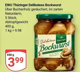 Globus Ewu thüringer delikatess bockwurst Angebot