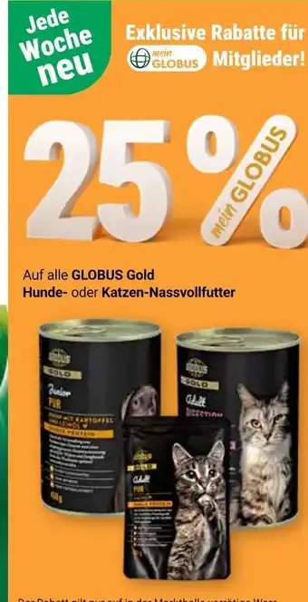 Globus Globus gold junior pur hund nassvollfutter Angebot