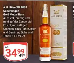 Globus A.h. riise xo 1888 copenhagen gold medal rum Angebot